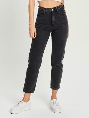 NWT Savel High-Rise Straight Leg Jeans - Washed Black